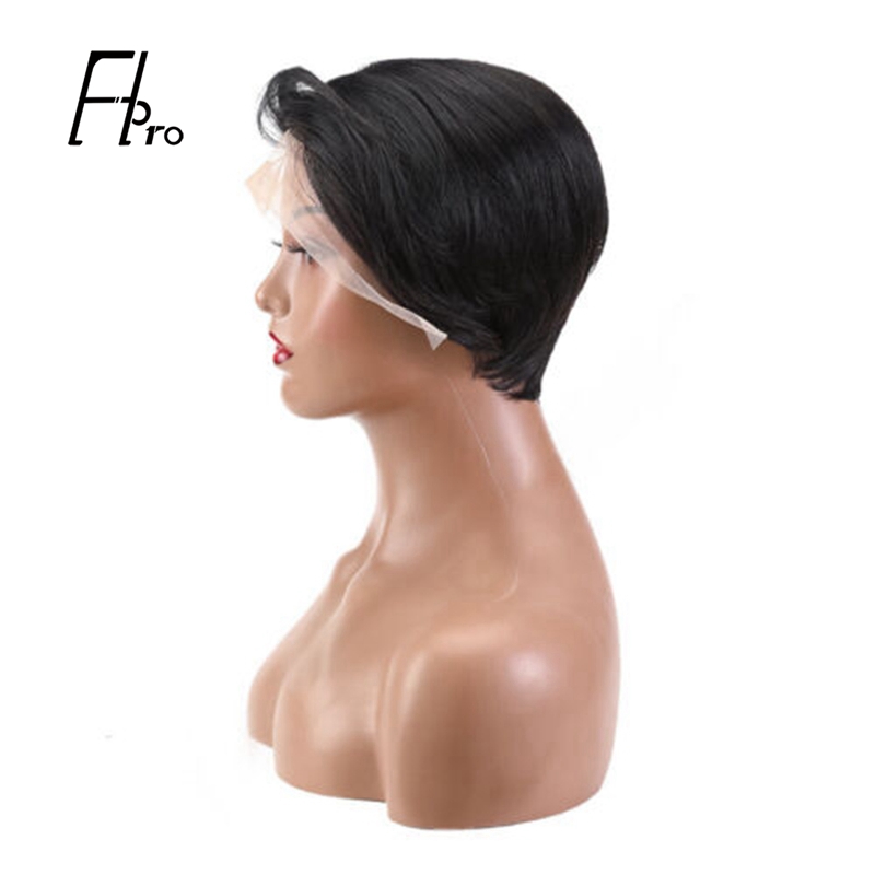 Short Pixie Cut Wigs Lace Front Human Hair Wigs Glueless Natural Hairline